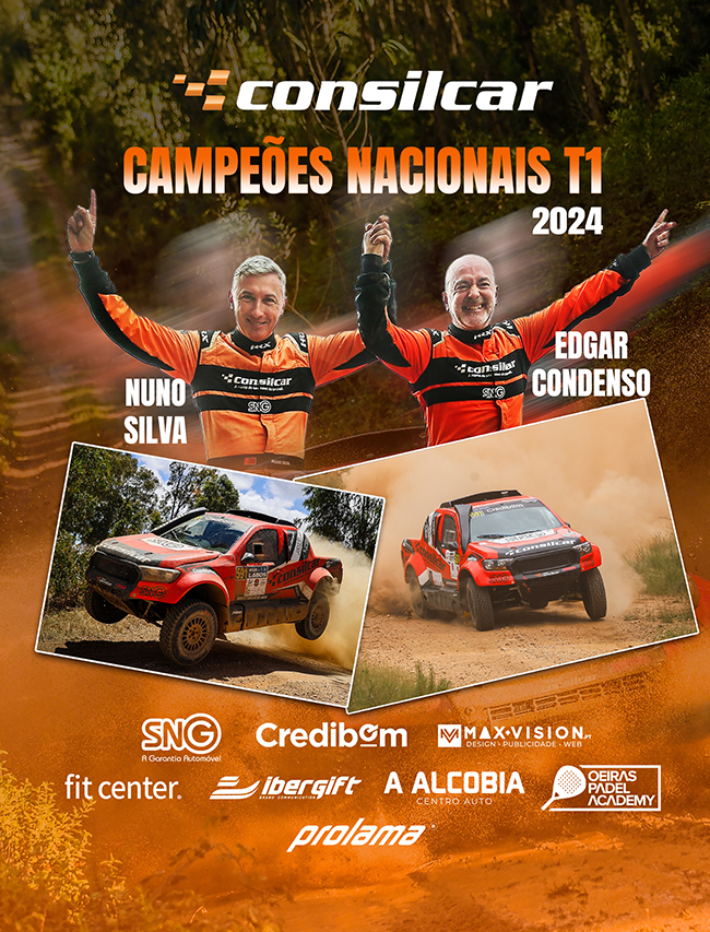 Nuno Silva e Edgar Condenso celebram o título nacional T1 de 2024 com as viaturas de todo-o-terreno